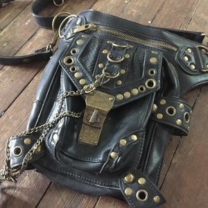 Convertible Leather Hip Bag